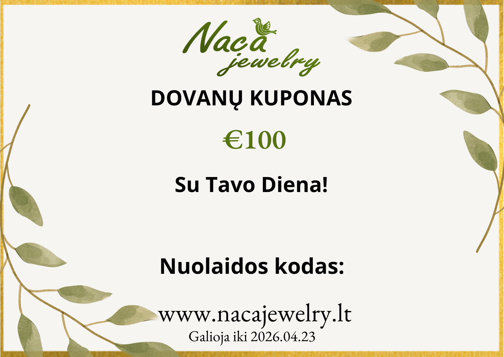 Dovanų kuponas